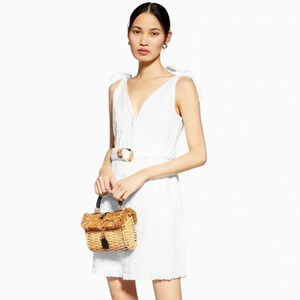 Topshop Broderie Buckle Mini Dress